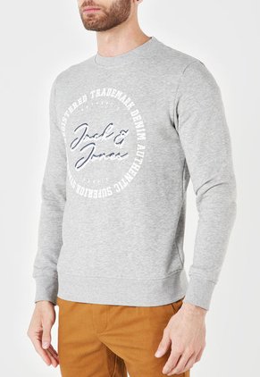 Buzo Gris-Blanco-Azul Jack & Jones