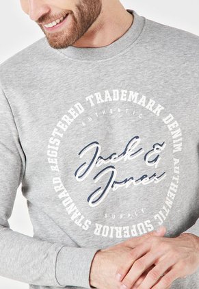 Buzo Gris-Blanco-Azul Jack & Jones