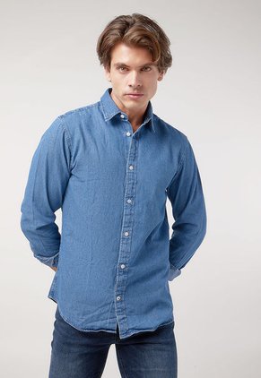 Camisa Denim Azul Claro Jack & Jones