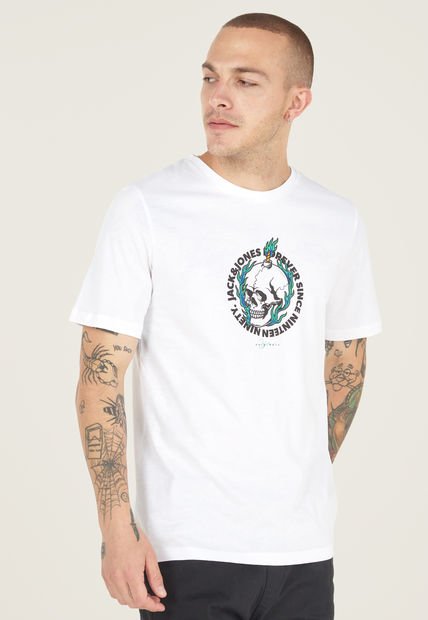 Camiseta Blanco-Multicolor Jack & Jones