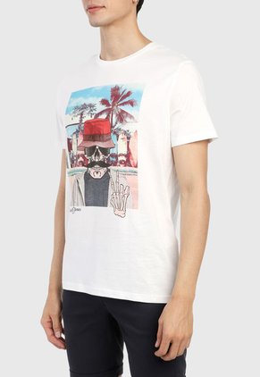 Camiseta Blanco-Multicolor Jack & Jones