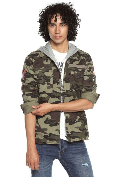 Camisa Verde-Beige Jack \u0026 Jones - Compra Ahora | Dafiti Colombia