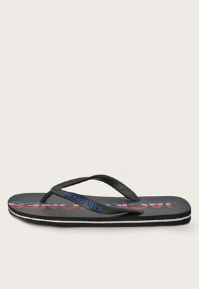 Sandalia Plana Azul-Blanco-Rojo Jack & Jones Logo