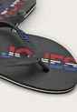Sandalia Plana Azul-Blanco-Rojo Jack & Jones Logo de Jack & Jones