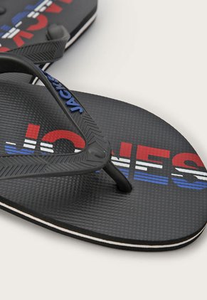 Sandalia Plana Azul-Blanco-Rojo Jack & Jones Logo