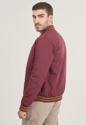 Chaqueta Bomber Vinotinto-Ocre Jack & Jones