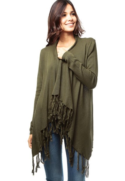 cardigan verde oliva