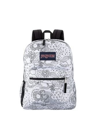 Morral Jansport Cross Town Mujer-Negro/Blanco JanSport