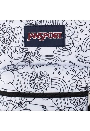 Morral Jansport Cross Town Mujer-Negro/Blanco