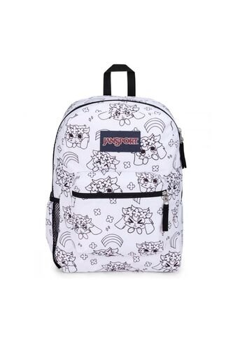Morral Jansport Cross Town Mujer-Blanco/Negro JanSport