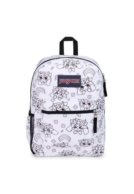 Morral Jansport Cross Town Mujer-Blanco/Negro