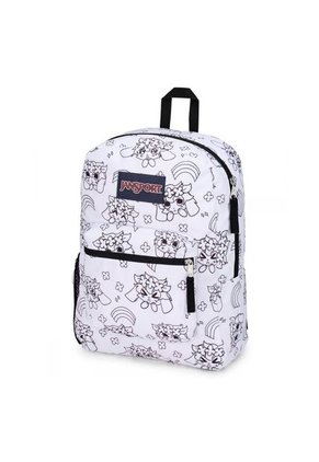 Morral Jansport Cross Town Mujer-Blanco/Negro