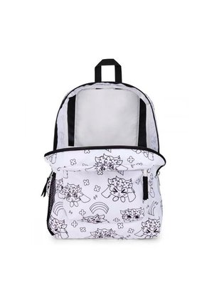 Morral Jansport Cross Town Mujer-Blanco/Negro