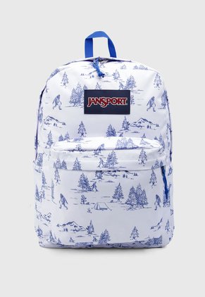 Morral Blanco-Azul JanSport SuperBreak Plus
