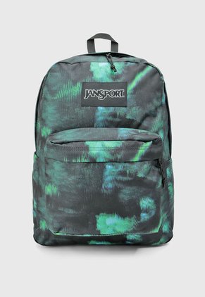 Morral Verde-Negro-Azul JanSport SuperBreak Plus