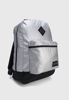 Morral Plateado-Negro JanSport Super FX
