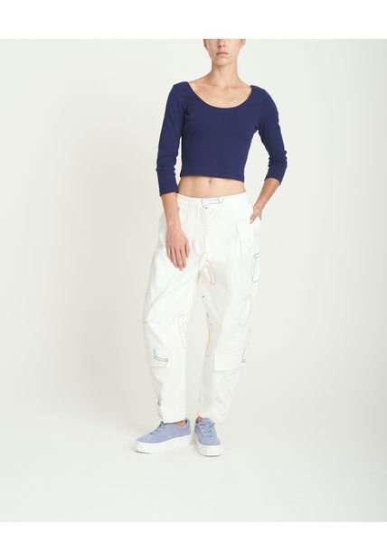 Top Azul Jazmin Chebar L4100103801002