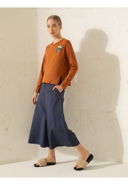 Camiseta Marrón Jazmin Chebar L4100020319002