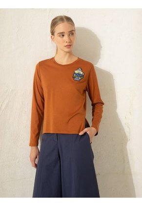 Camiseta Marrón Jazmin Chebar L4100020319002