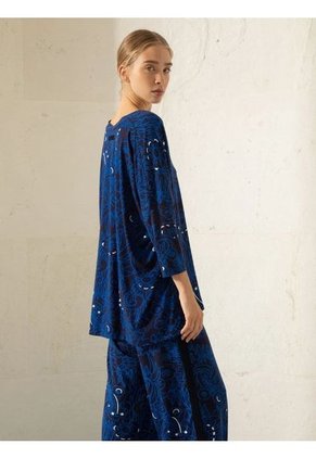 Camiseta Azul Jazmin Chebar L4100041801003