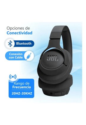 Audifonos  JBL Bluet Over Ear T720BT Negro