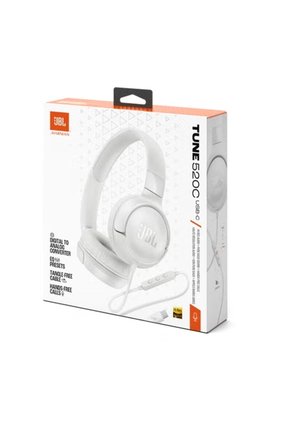 Audífonos Con Cable JBL Tune 520C USB-C Hi-Res Audio On-Ear Plegables Blanco