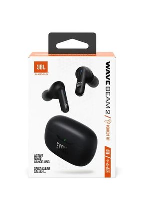 Audífonos JBL Inalámbricos Bluetooth In Ear TWS Wave Beam2 Cancelación De Ruido Negro