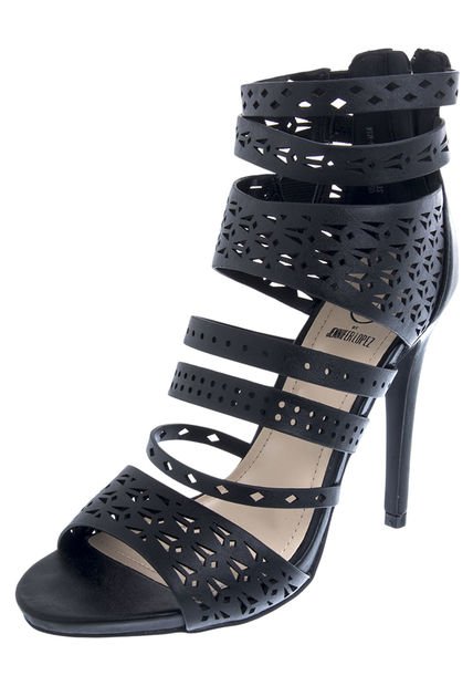 Sandalia Tacón NegroJennifer Lopez