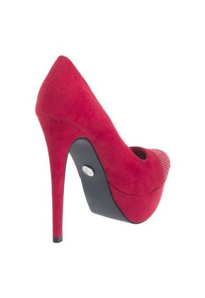 Tacón Plataforma Jennifer Lopez Rojo