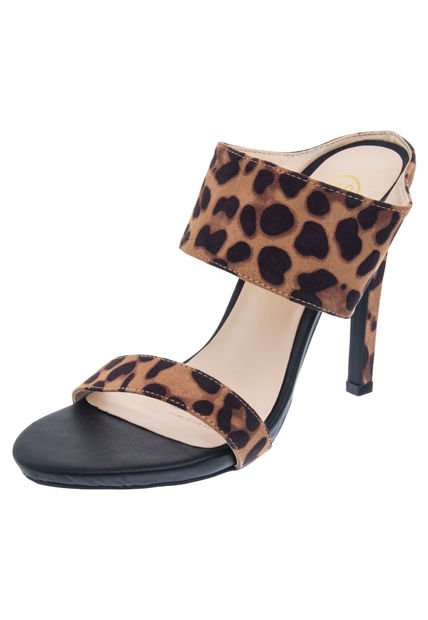 Sandalia Tacón Café Jennifer Lopez