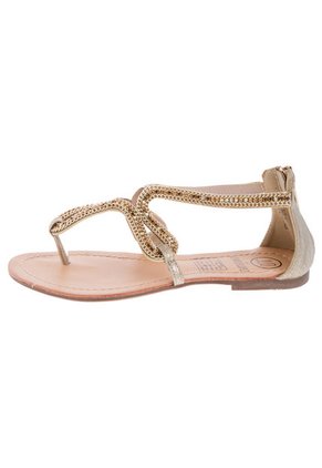 Sandalia Plana Dorada Jennifer Lopez