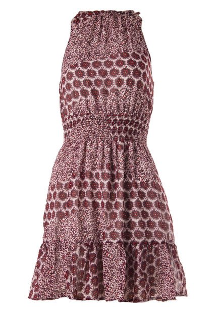 Vestido Jonathan Z Vinotinto-Rojo-Beige