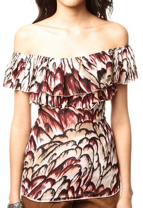 Blusa Morada-Beige Jonathan Z