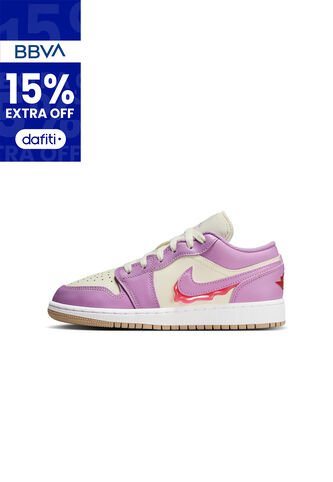 Tenis Unisex Niño Lifestyle Air Jordan 1 Low SE Morado Jordan