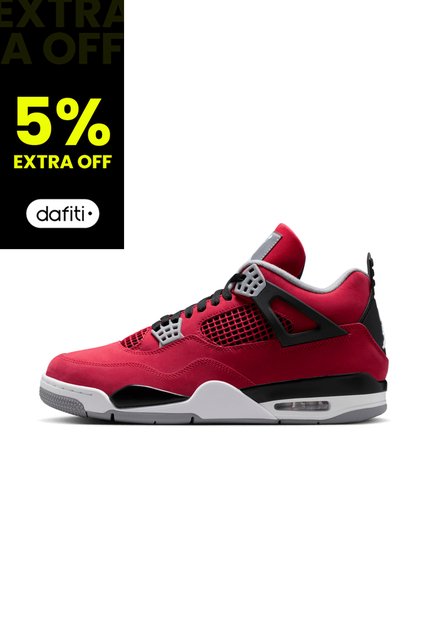 Tenis Hombre Air Jordan 4 Retro Rojo