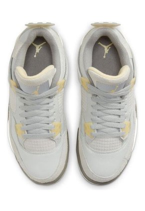 Tenis Mujer Jordan Air Jordan 4 Retro Se Bg Gs - Gris