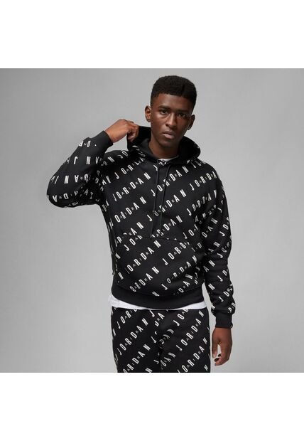 Buzo Hombre Jordan Essential Gfx Flecee Pull Over Negro