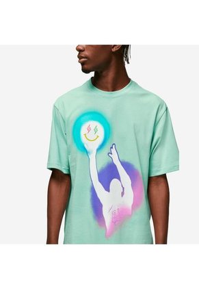 Camiseta Hombre Jordan J Balvin Ss Tee - Verde