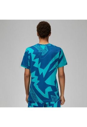Camiseta Hombre Jordan Essential All Over Print Crew Azul
