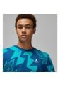 Camiseta Hombre Jordan Essential All Over Print Crew Azul de Jordan
