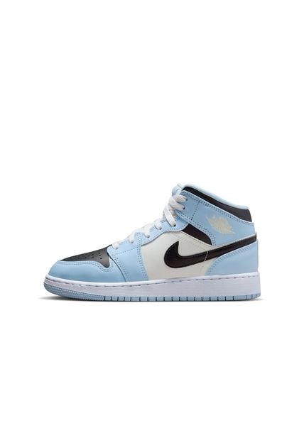 Tenis Mujer Air Jordan 1 Mid - Azul