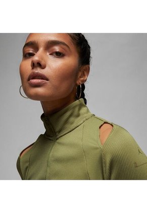 Camiseta Manga Larga Mujer Jordan 23 Rib Quarter Zip