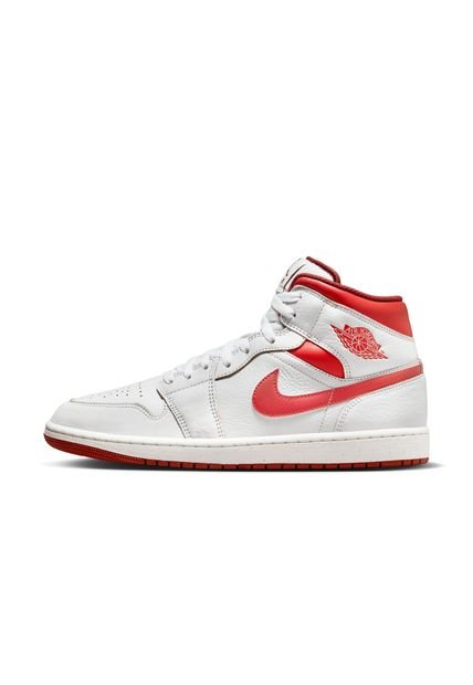 Tenis Hombre Air Jordan 1 Mid SE Rojo