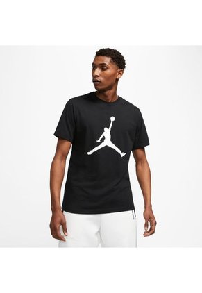 Camiseta Hombre Jordan Brand Jumpman Crew-Gris Oscuro-Gris Oscuro-Negro