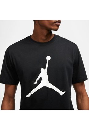 Camiseta Hombre Jordan Brand Jumpman Crew-Gris Oscuro-Gris Oscuro-Negro