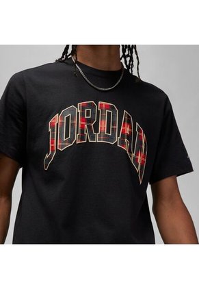 Camiseta Hombre Jordan Holiday Crew - Gris Oscuro
