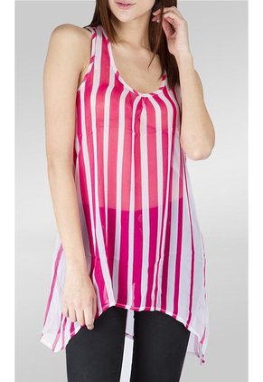 Top Mujer Joy Michelle Fucsia-Blanco