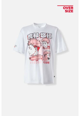 Camiseta De Jujutsu Kaisen Oversized Fit Para Hombre S JUJUTSU KAISEN