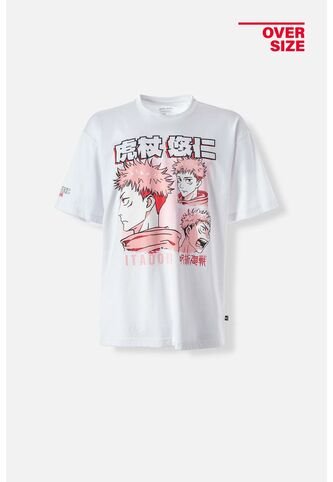 Camiseta De Jujutsu Kaisen Oversized Fit Para Hombre XS JUJUTSU KAISEN