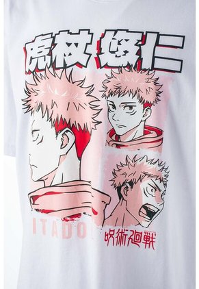 Camiseta De Jujutsu Kaisen Oversized Fit Para Hombre XS